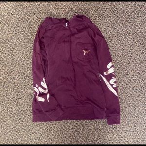 VS Pink maroon pullover with hood